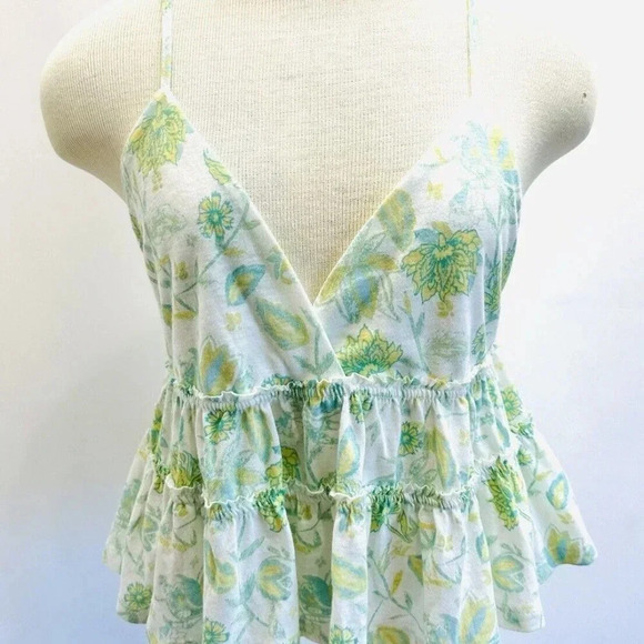SO GOODS FOR LIFE Juniors Sleeveless Pullover Adjustable Straps Green Top Size L - Picture 1 of 8